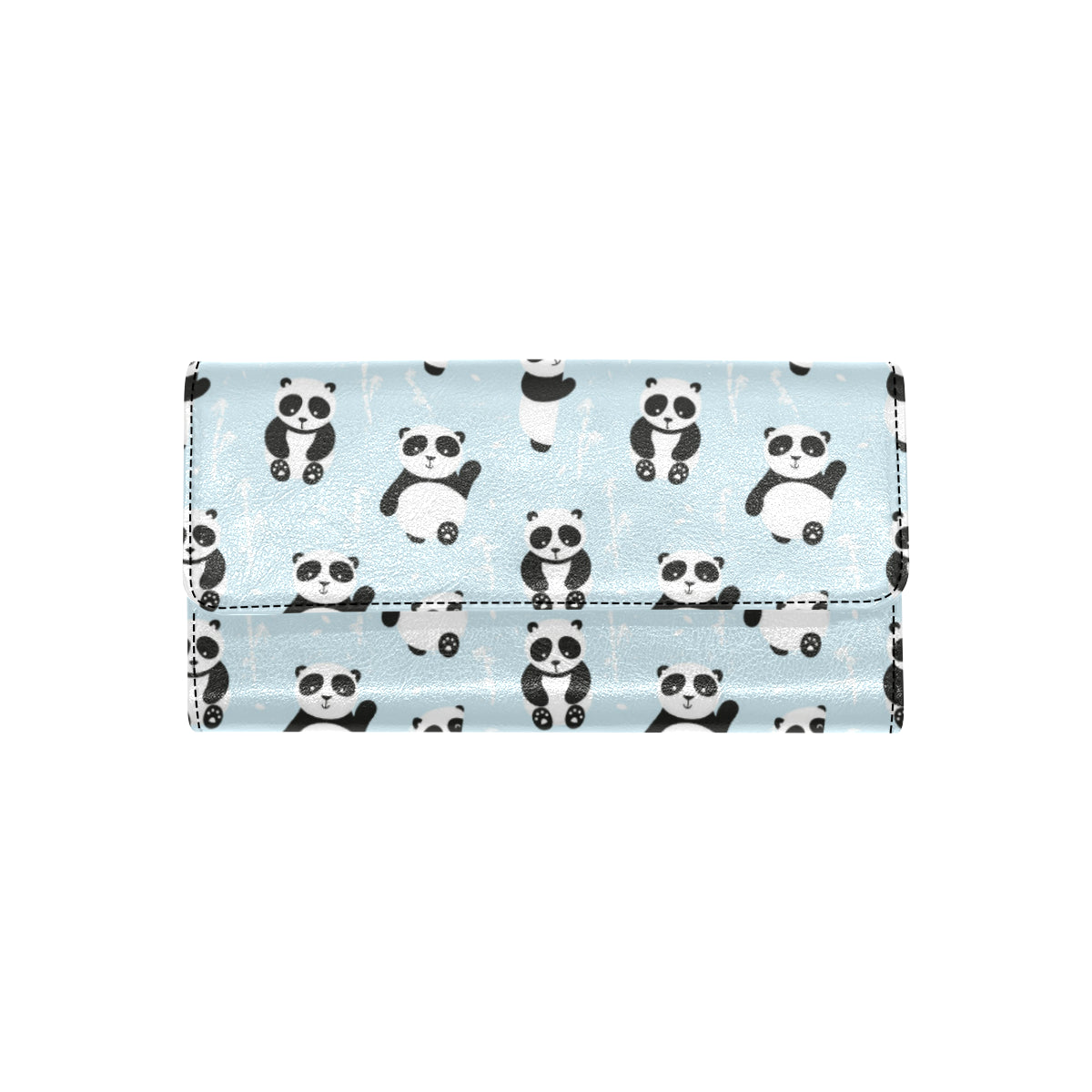 Panda Pattern Print Design A01 Women's Trifold Wallet