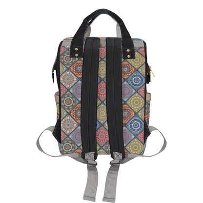 Bohemian Pattern Print Design 05 Diaper Bag Backpack