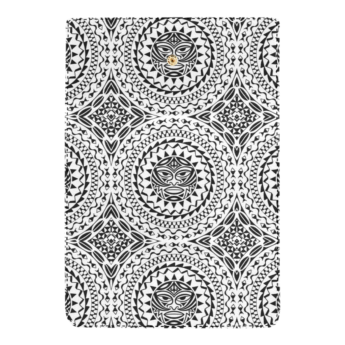 Polynesian Tribal Mask Women's Trifold Wallet
