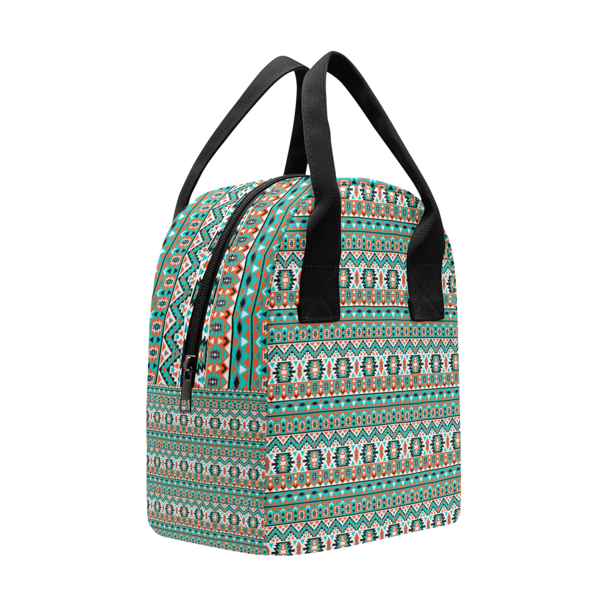 Indian Navajo Ethnic Themed Design Print Insulated Lunch Bag