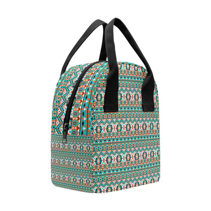 Indian Navajo Ethnic Themed Design Print Insulated Lunch Bag