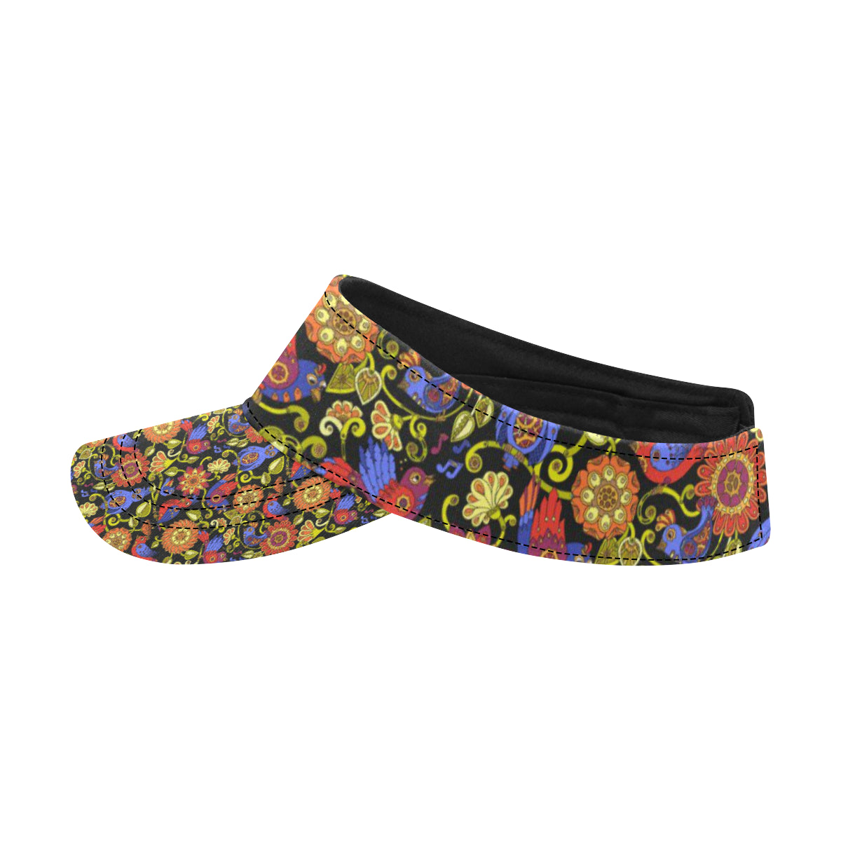 Steampunk Bird Design Themed Print Unisex Sun Visor