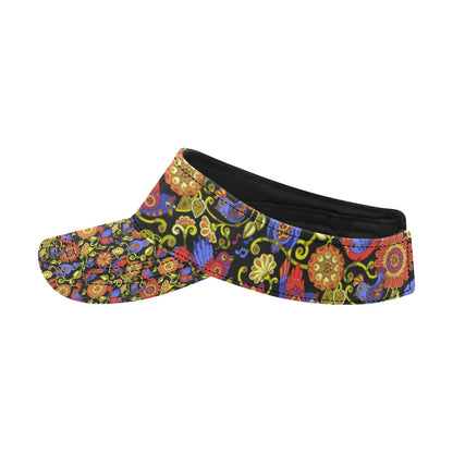 Steampunk Bird Design Themed Print Unisex Sun Visor