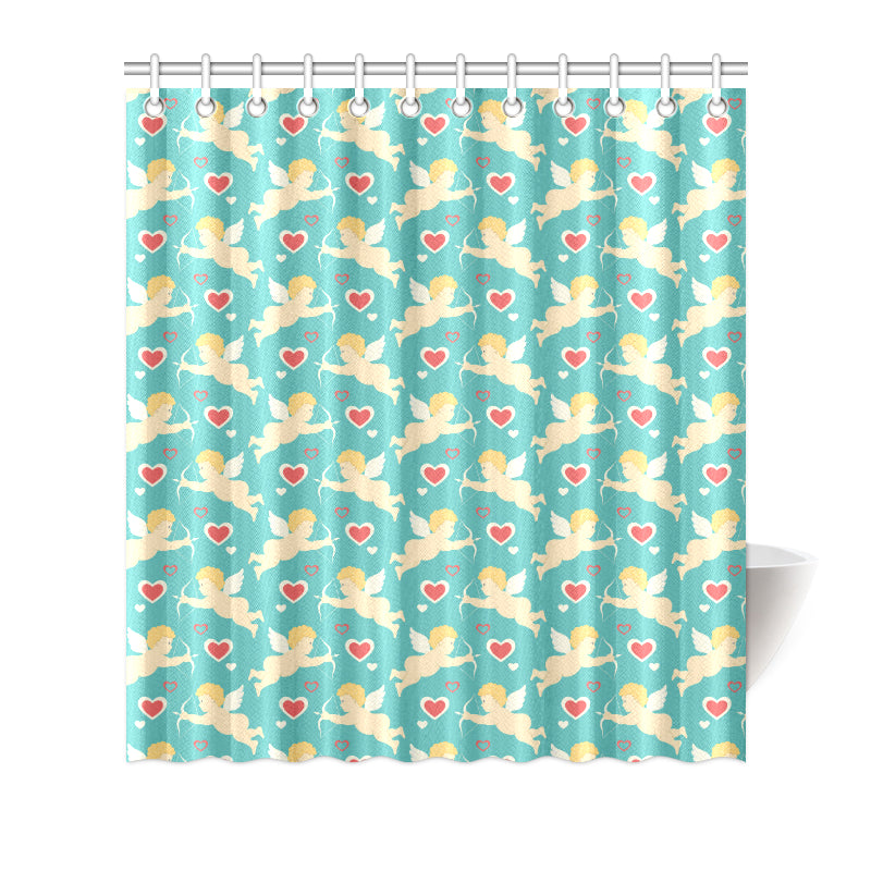 Cupid Pattern Print Design 01 Shower Curtain