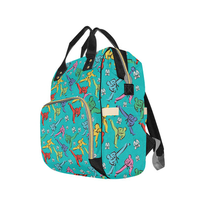 Judo Pattern Print Design 01 Diaper Bag Backpack