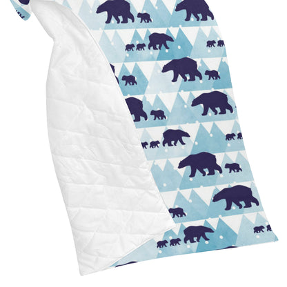 Bear Pattern Print Design BE01 Premium Quilt