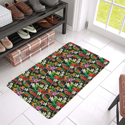 Parrot Design Print Rubber Doormat