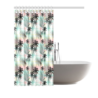 Palm Tree Pattern Print Design A03 Shower Curtain