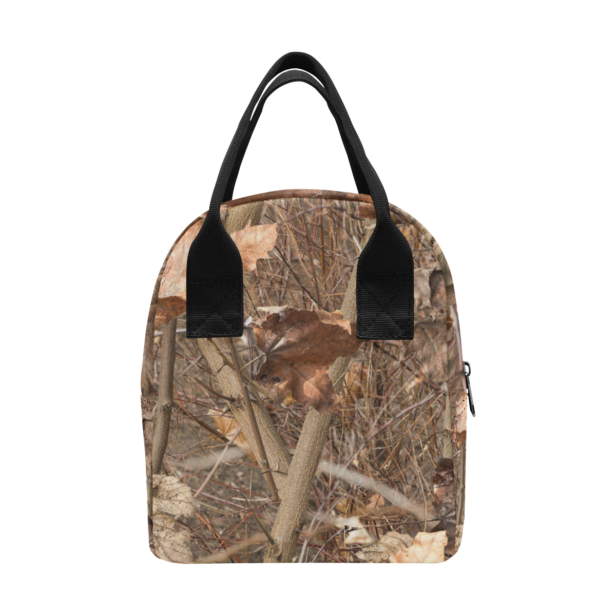 Camo Realistic Tree Forest Autumn Print Insulated Lunch Bag