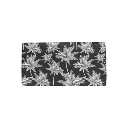 Palm Tree Pattern Print Design PT03 Women's Trifold Wallet