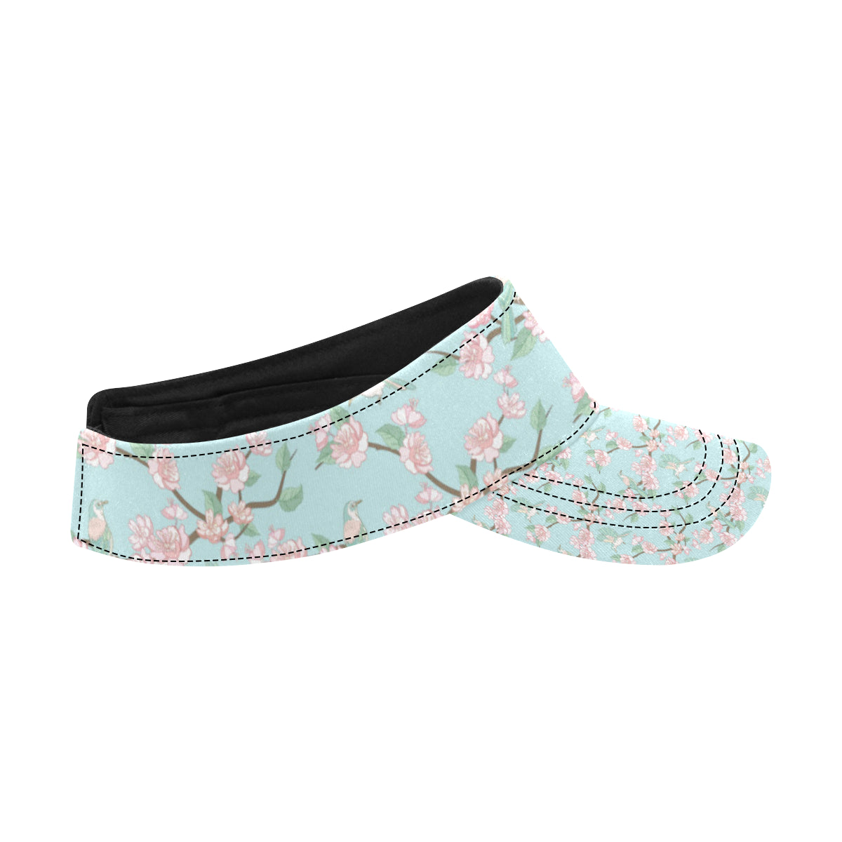 Cherry Blossom Pattern Print Design 02 Unisex Sun Visor