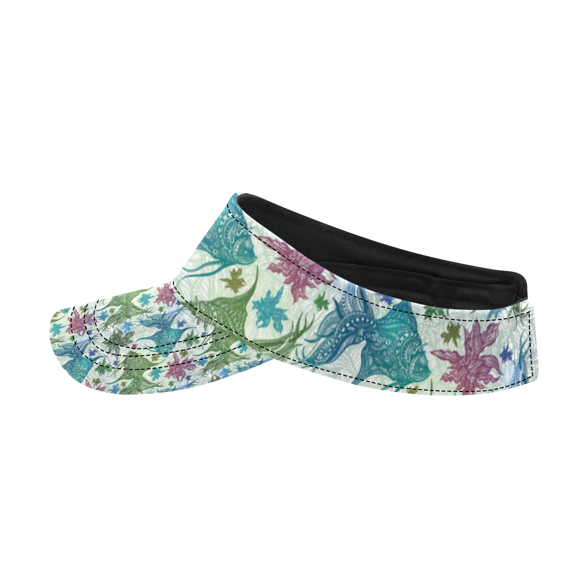 Angelfish Tribal Pattern Print Design 01 Unisex Sun Visor