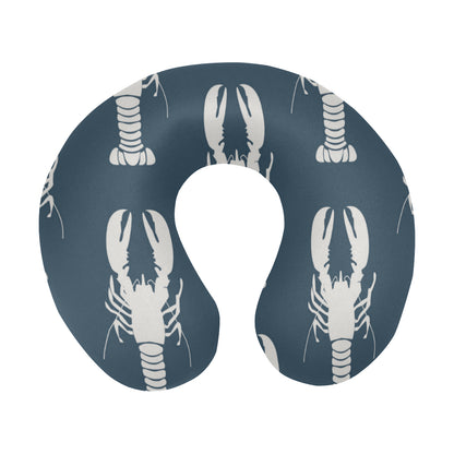 Lobster Pattern Print Design 02 U-Shaped Travel Neck Pillow