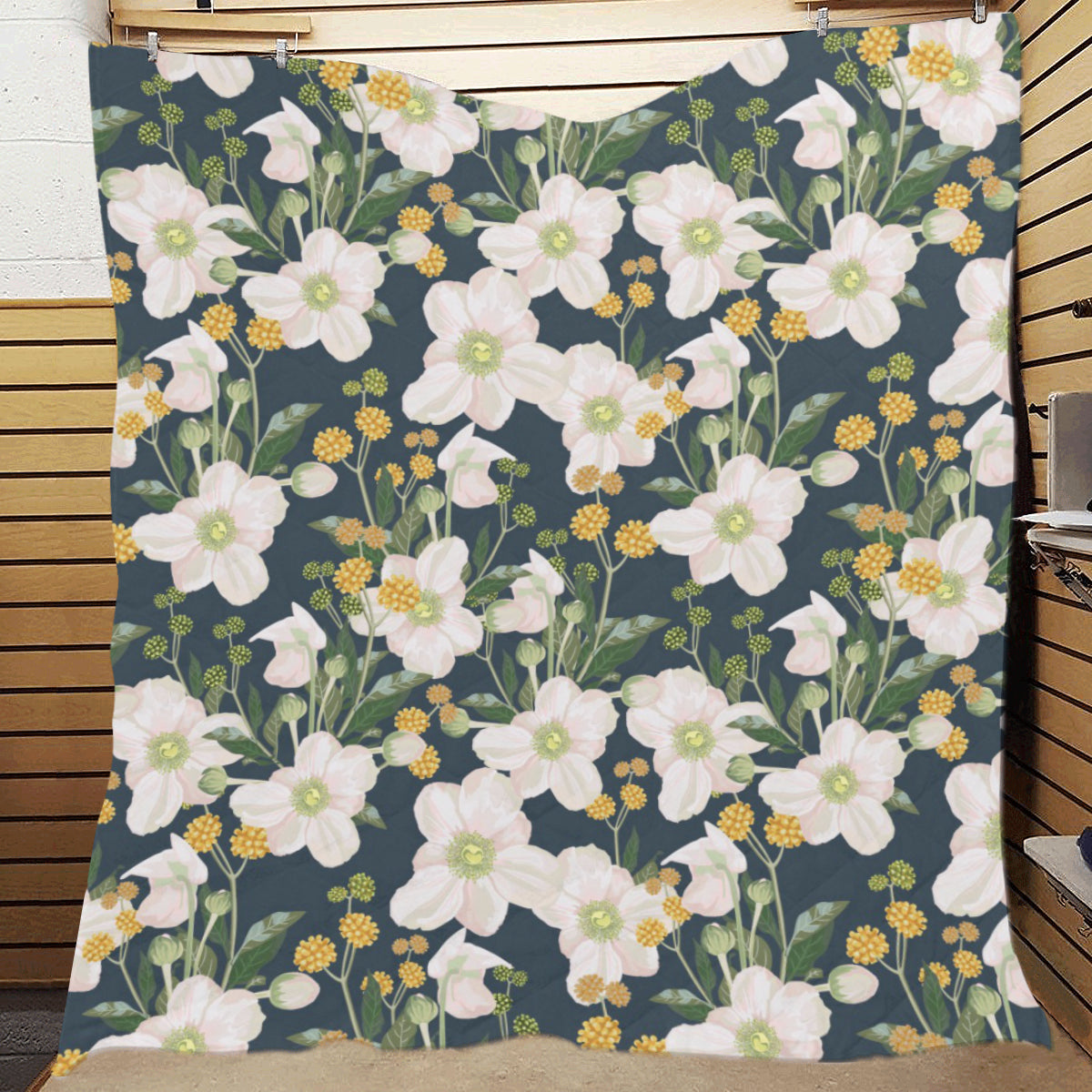 Anemone Pattern Print Design AM04 Premium Quilt