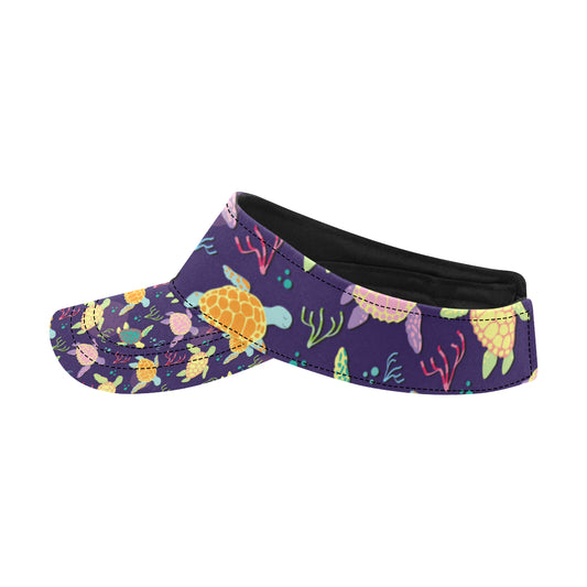Sea Turtle Color Smile Unisex Sun Visor