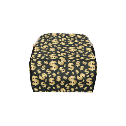Dollar Pattern Print Design DO04 Diaper Bag Backpack