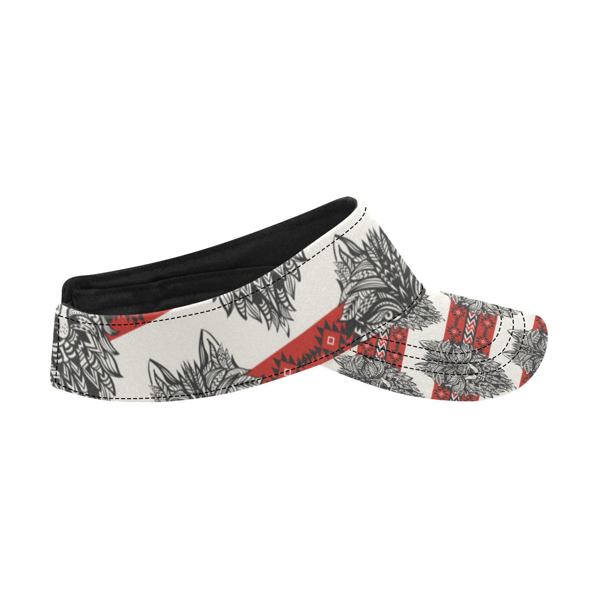 Native Indian Wolf Unisex Sun Visor
