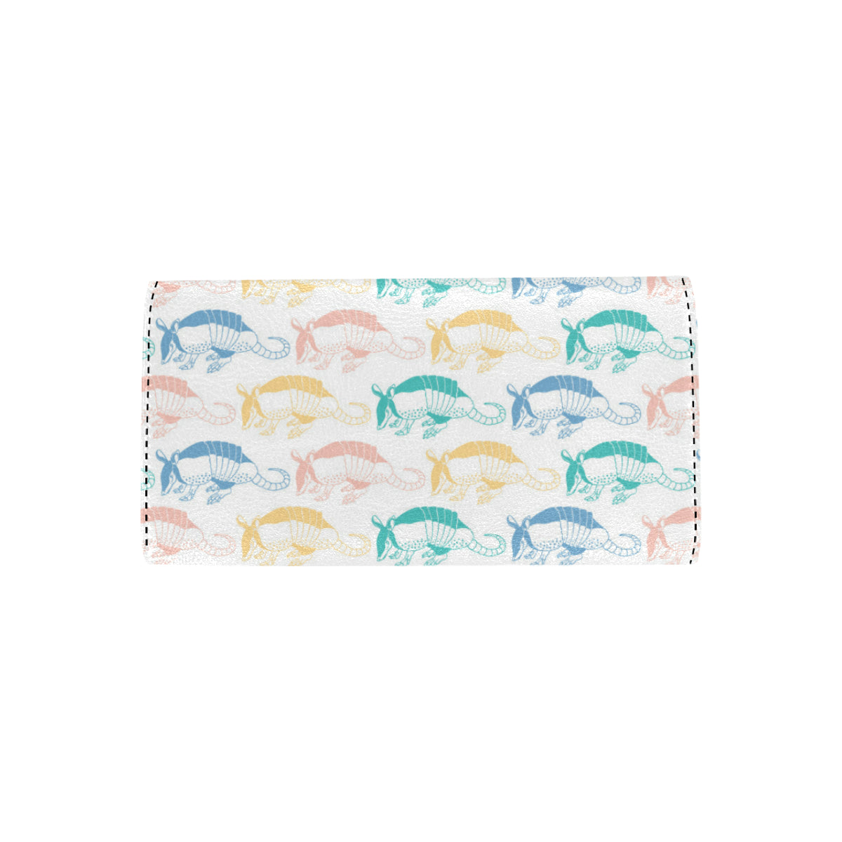 Armadillo Pattern Print Design 05 Women's Trifold Wallet