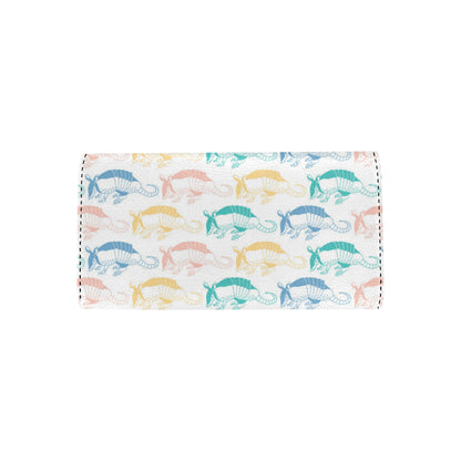 Armadillo Pattern Print Design 05 Women's Trifold Wallet