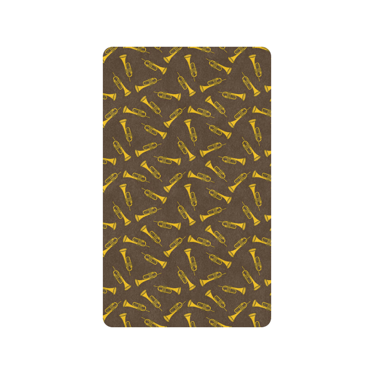 Trumpet Pattern Design Print Rubber Doormat