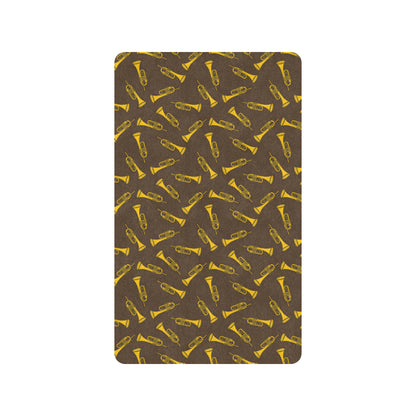 Trumpet Pattern Design Print Rubber Doormat