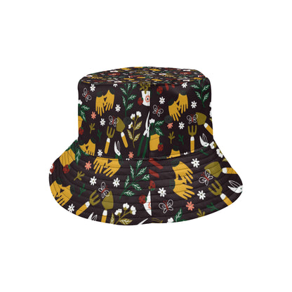 Gardening Pattern Print Design G05 Unisex Bucket Hat