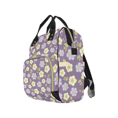 Anemone Pattern Print Design AM013 Diaper Bag Backpack
