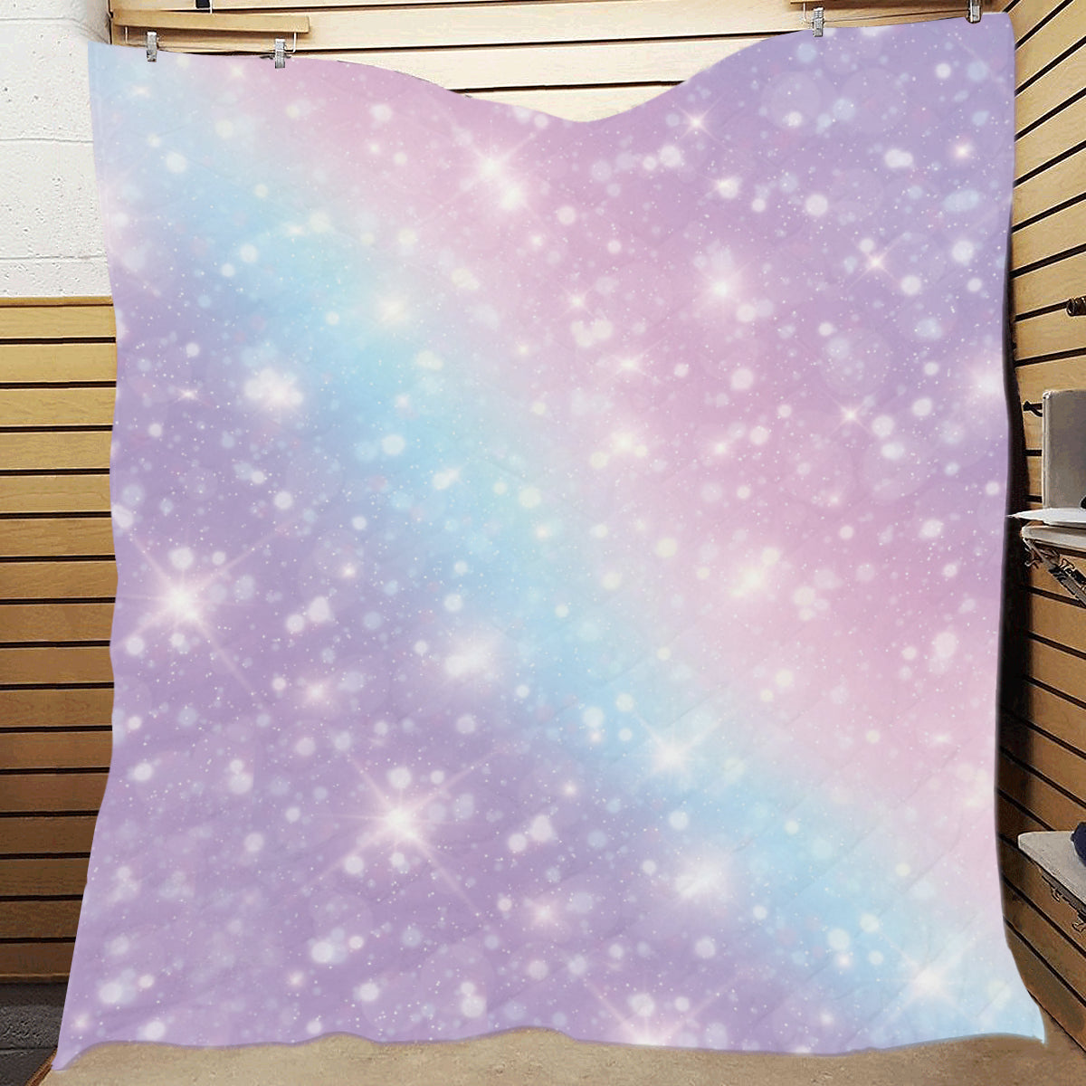 Cosmic Pastel Pattern Print Design 02 Premium Quilt