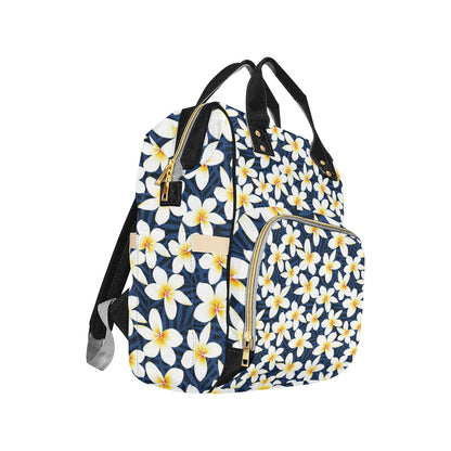 Plumeria Pattern Print Design PM026 Diaper Bag Backpack