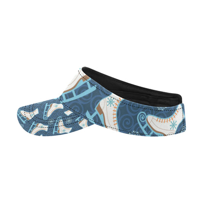 Ice Skate Pattern Print Design 01 Unisex Sun Visor