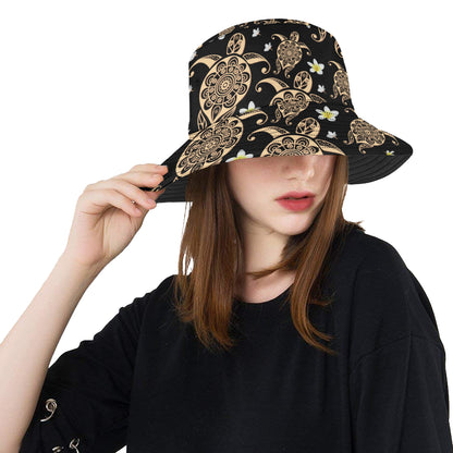 Turtle Polynesian Tribal Hawaiian Unisex Bucket Hat