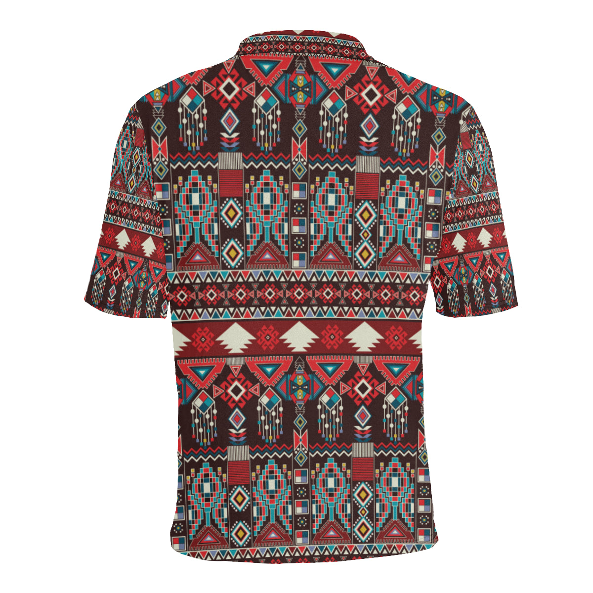 Tribal Aztec Indians native american Men Polo Shirt