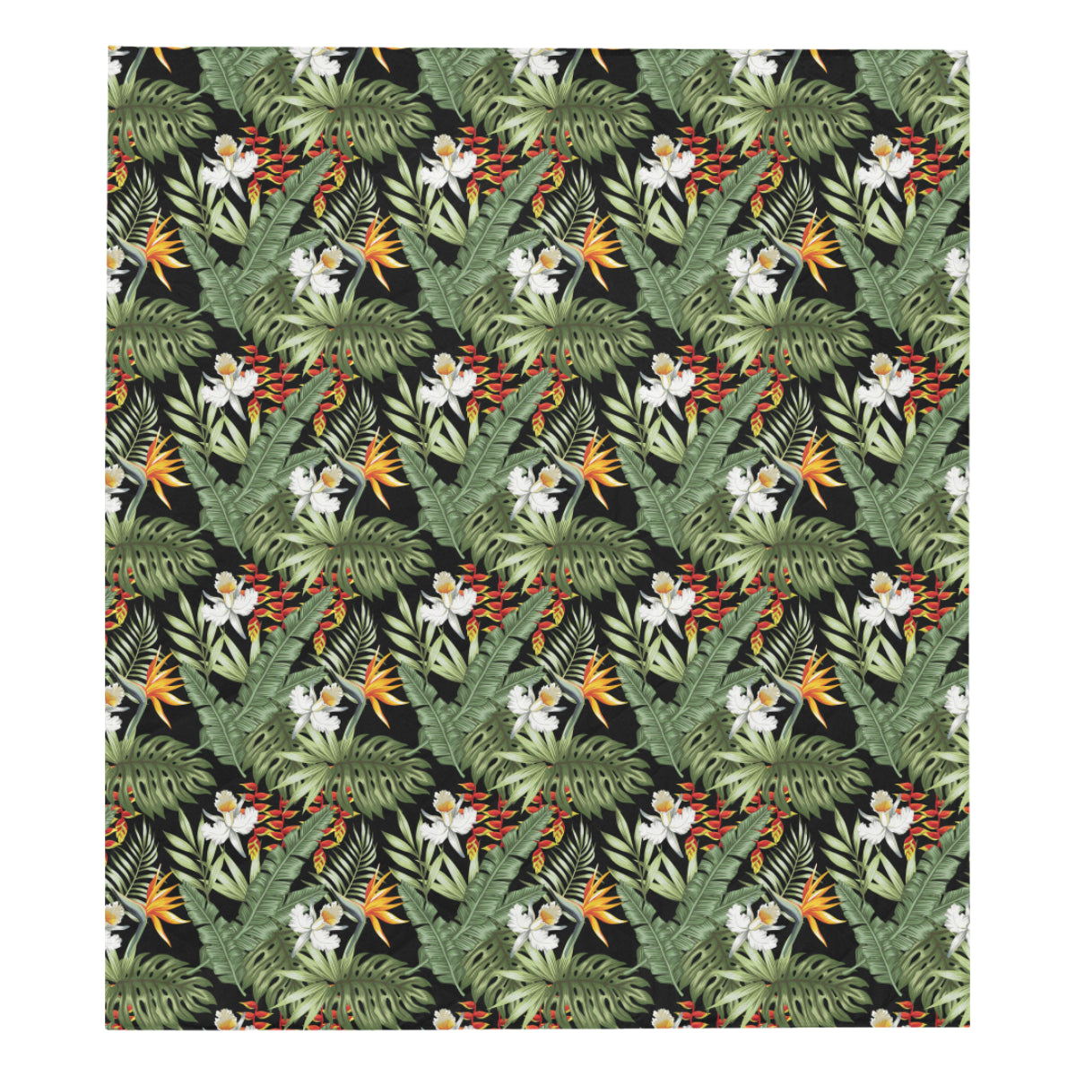 Bird Of Paradise Pattern Print Design 02 Premium Quilt