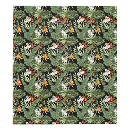 Bird Of Paradise Pattern Print Design 02 Premium Quilt