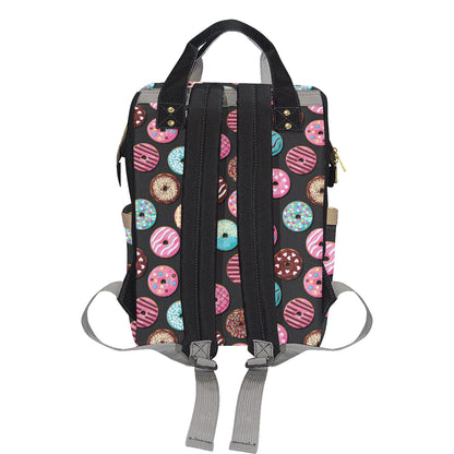 Donut Pattern Print Design DN02 Diaper Bag Backpack