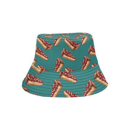 Cheesecake Cherry Pattern Print Design CK03 Unisex Bucket Hat