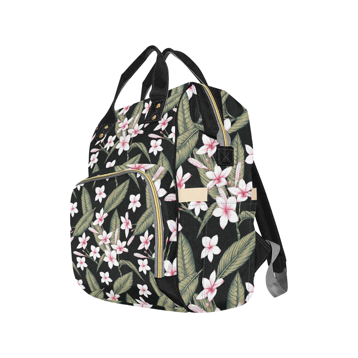 Plumeria Pattern Print Design PM021 Diaper Bag Backpack