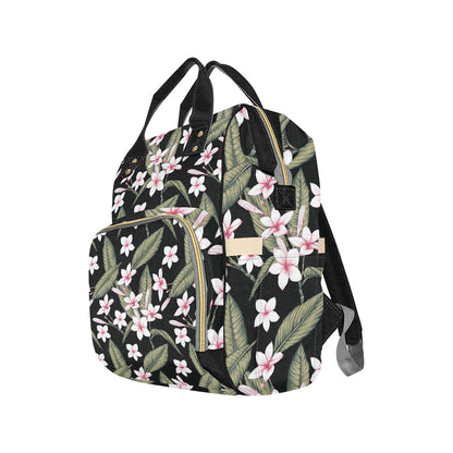 Plumeria Pattern Print Design PM021 Diaper Bag Backpack