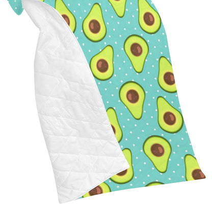 Avocado Pattern Print Design AC012 Premium Quilt