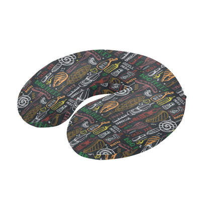 Barbecue Pattern Print Design 03 U-Shaped Travel Neck Pillow