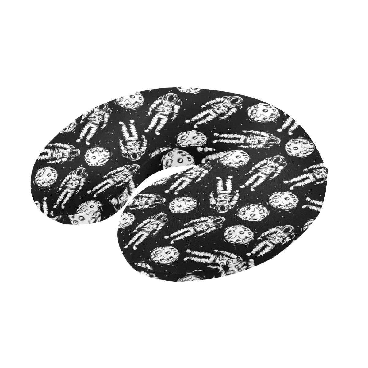 Astronaut Pattern Print Design 03 U-Shaped Travel Neck Pillow