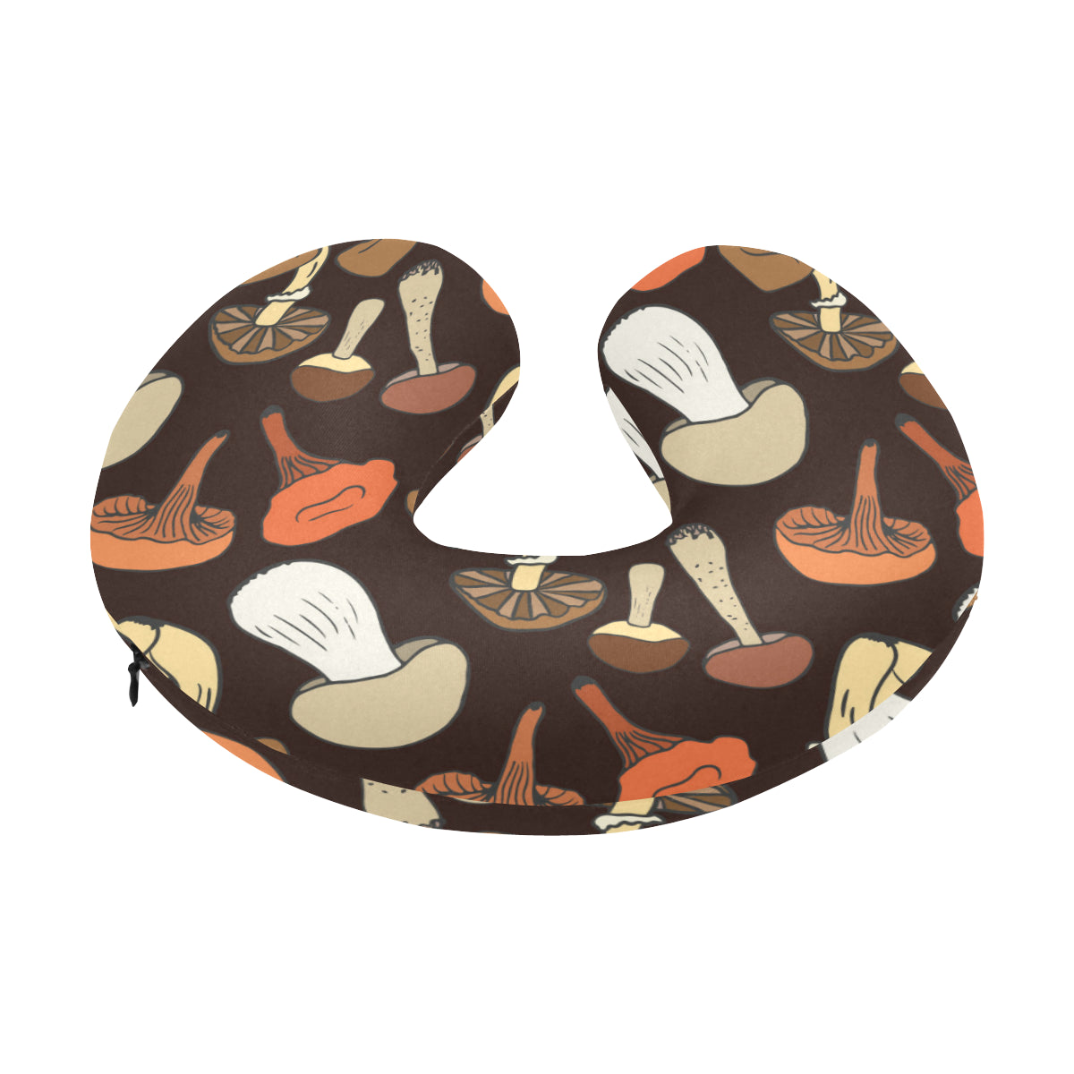 Mushroom Pattern Print Design A05 U-Shaped Travel Neck Pillow