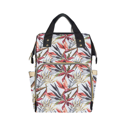 Tropical Flower Pattern Print Design TF021 Diaper Bag Backpack