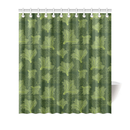Kale Pattern Print Design 01 Shower Curtain
