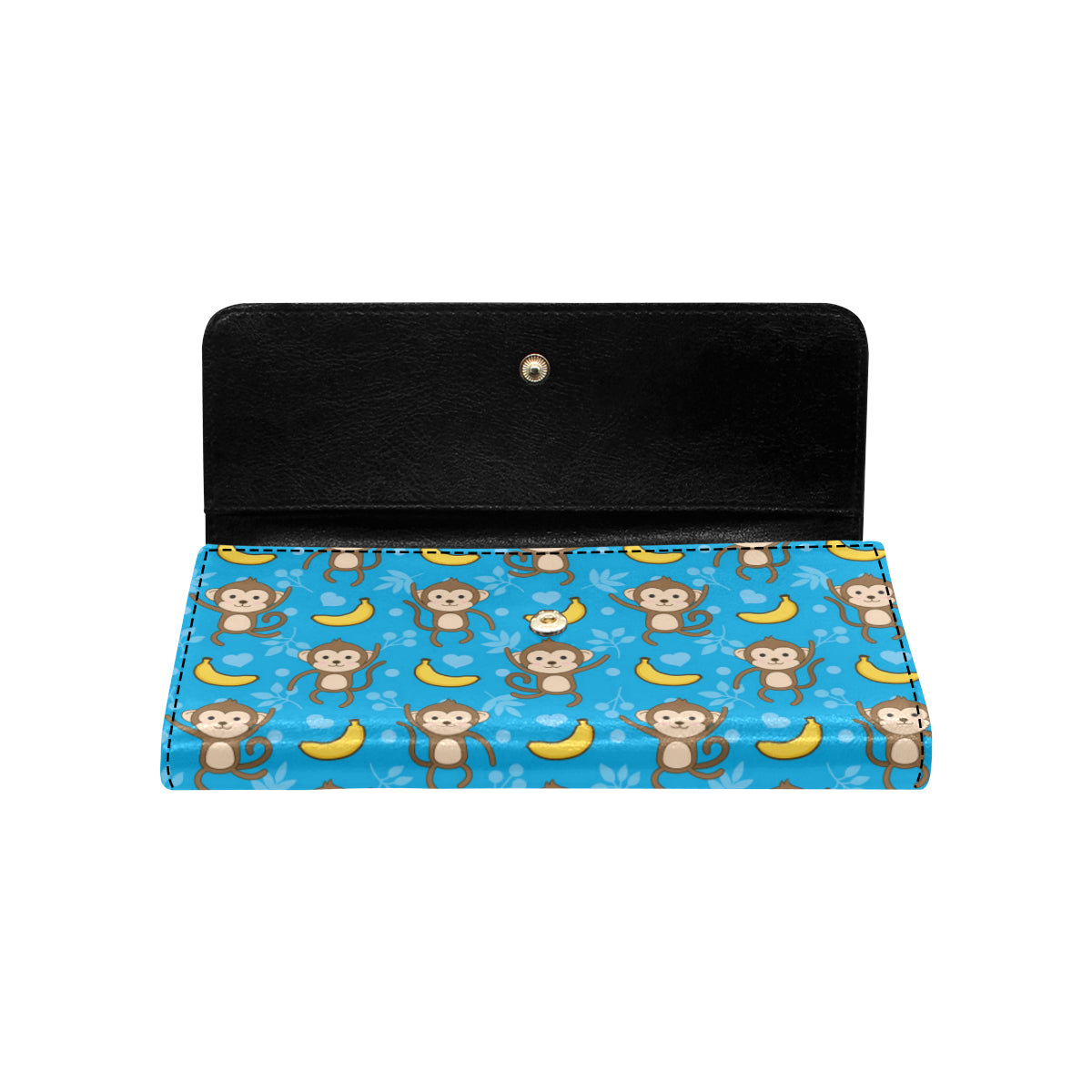 Monkey Pattern Print Design 05 Women's Trifold Wallet