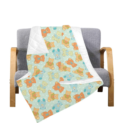 Bear Pattern Print Design 02 Premium Quilt