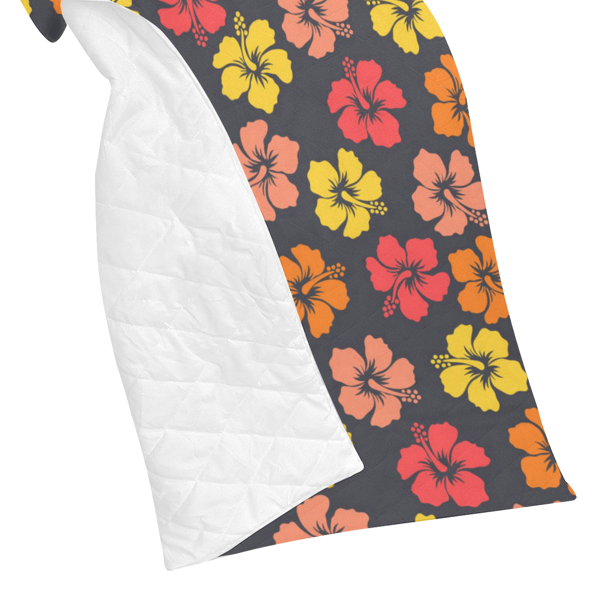 Hibiscus Pattern Print Design HB024 Premium Quilt