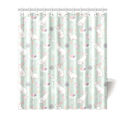 Rabbit Pattern Print Design RB011 Shower Curtain
