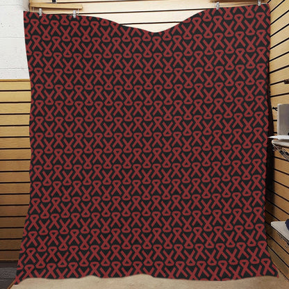 Multiple myeloma Pattern Print Design A01 Premium Quilt