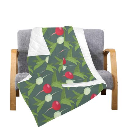 Radish Pattern Print Design A03 Premium Quilt